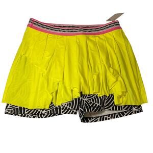 Puma x LemLem Women's Yellow Pleated Skort size XL